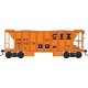 70-Ton 2-Bay Ballast Hopper with Side Chutes (Ballast Gates) - Ready to Run -- CSX 9652, HO, Bowser Manufacturing Co. 43664
