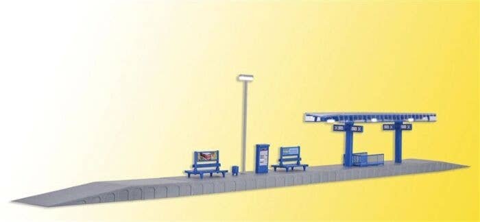 Modern Platform w/LED Lights -- Kit, HO, Kibri 39557