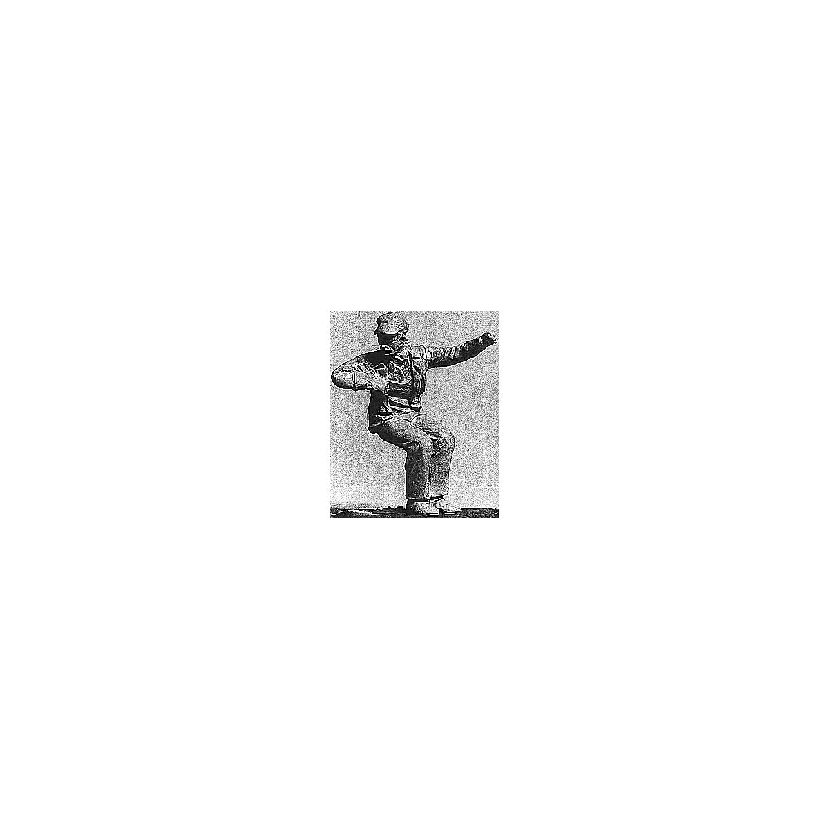 Steam-Era Engineer & Fireman Set (Painted) -- Slouching & Leaning, N, Labelle Industries 7501
