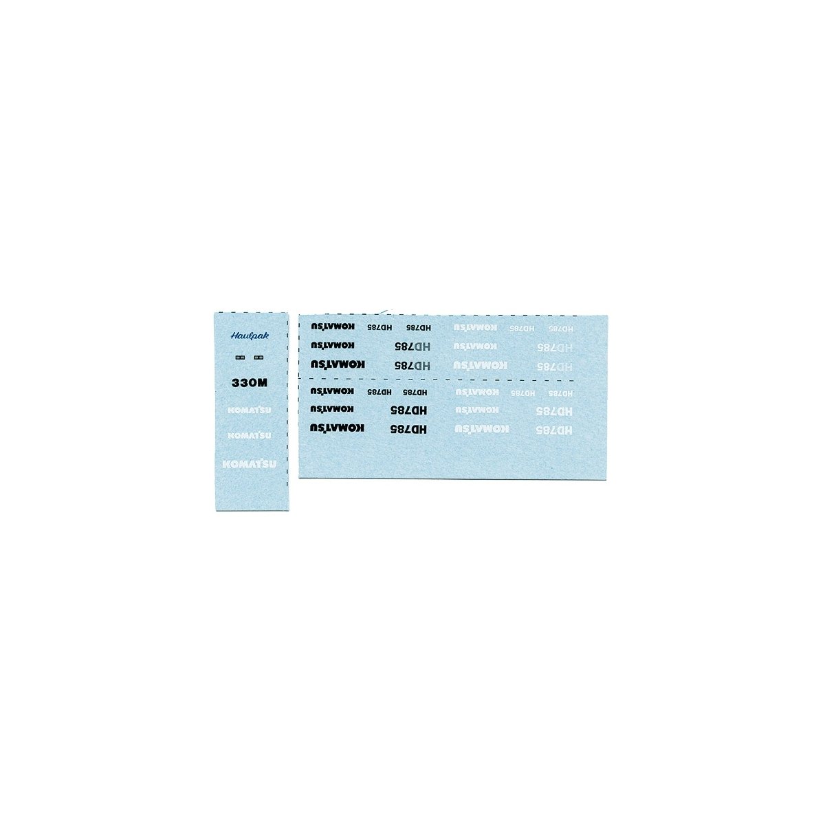 Zycon Models - Vehicle Decals -- For Kibri Komatsu HD785 or 330M Mine Truck (sold separately), HO, Lonestar Models 30031