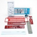 Trailmobile 40′ Flatbed Trailer - Kit -- Standard Red, HO, Lonestar Models 5000