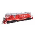 EMD GP7 - LokSound 5 Sound and DCC -- Chicago, Burlington & Quincy 213, HO, WalthersProto 42420