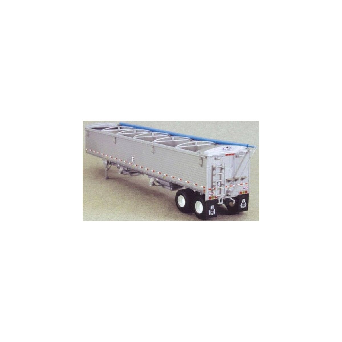 Wilson 43′ Grain Trailer - Kit -- Unpainted Sides & Ends, Dark Blue Tarp, HO, Lonestar Models 6004