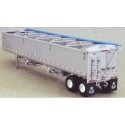 Wilson 43′ Grain Trailer - Kit -- Unpainted Sides & Ends, Dark Blue Tarp, HO, Lonestar Models 6004