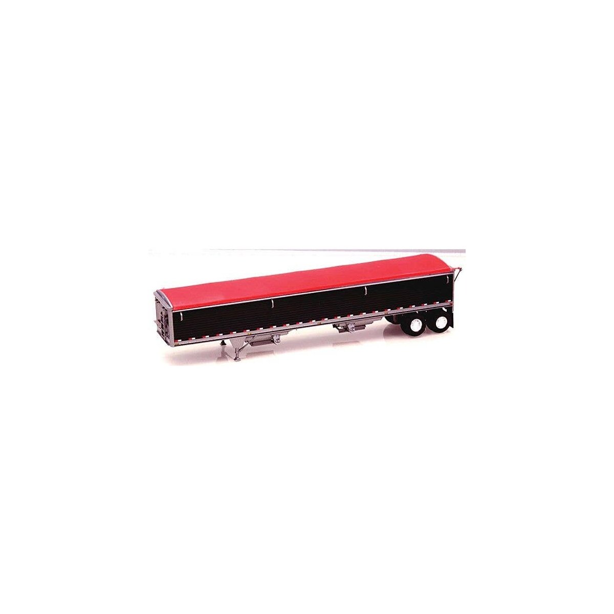 Wilson 43′ Pacesetter Grain Trailer - Kit -- Black, Red Tarp, HO, Lonestar Models 6030