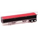 Wilson 43′ Pacesetter Grain Trailer - Kit -- Black, Red Tarp, HO, Lonestar Models 6030