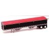 Wilson 43′ Pacesetter Grain Trailer - Kit -- Black, Red Tarp, HO, Lonestar Models 6030