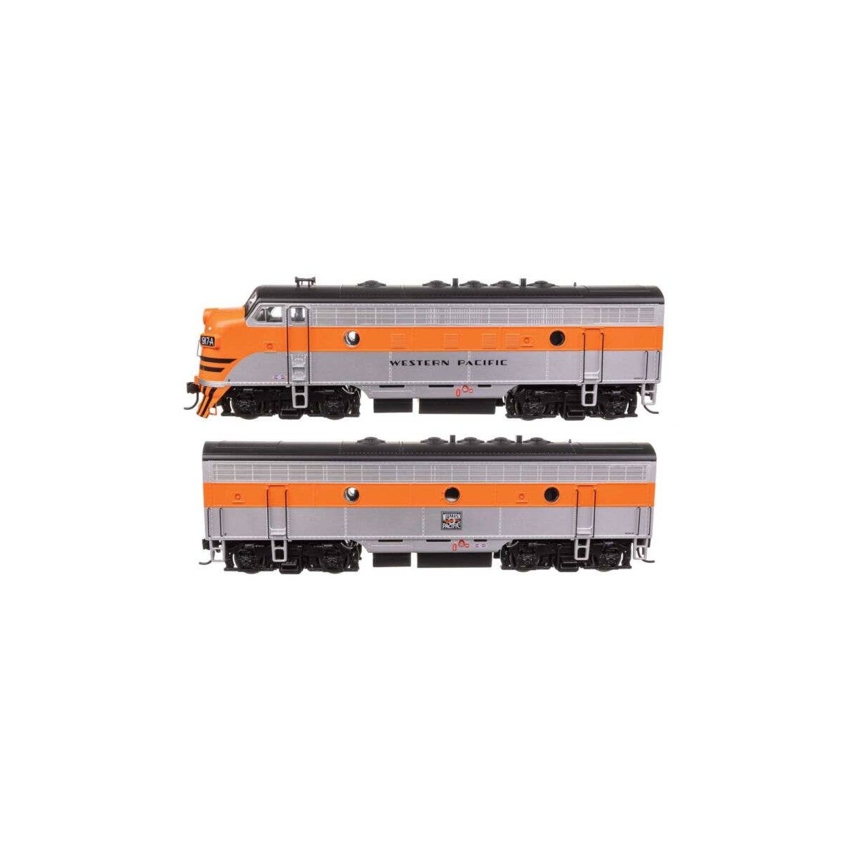 EMD F7 A-B Set - ESU Sound and DCC -- Western Pacific 917A/917B, HO, WalthersMainline 21419