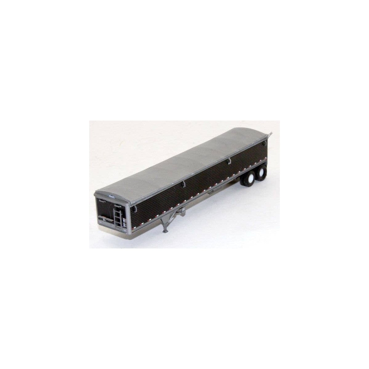 Wilson 43′ Pacesetter Grain Trailer - Kit -- Black, Silver Tarp, HO, Lonestar Models 6031