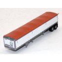 Wilson 43′ Pacesetter Grain Trailer - Kit -- White, Orange Tarp, HO, Lonestar Models 6033