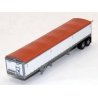 Wilson 43′ Pacesetter Grain Trailer - Kit -- White, Orange Tarp, HO, Lonestar Models 6033