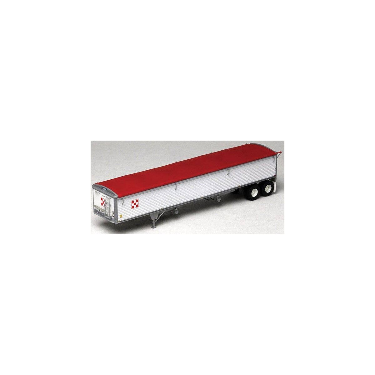 Wilson 43′ Pacesetter Grain Trailer - Kit -- Purina Mills (white, red Tarp), HO, Lonestar Models 6035