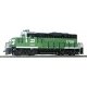 EMD GP9M - Standard DC -- Burlington Northern 1709 (green, white), HO, WalthersTrainline 101