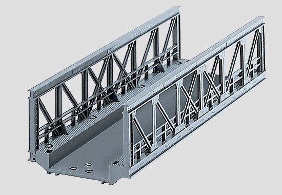 C-Track -- Truss Bridge - 7-3/32′ 18cm, HO, Marklin, Inc 74620