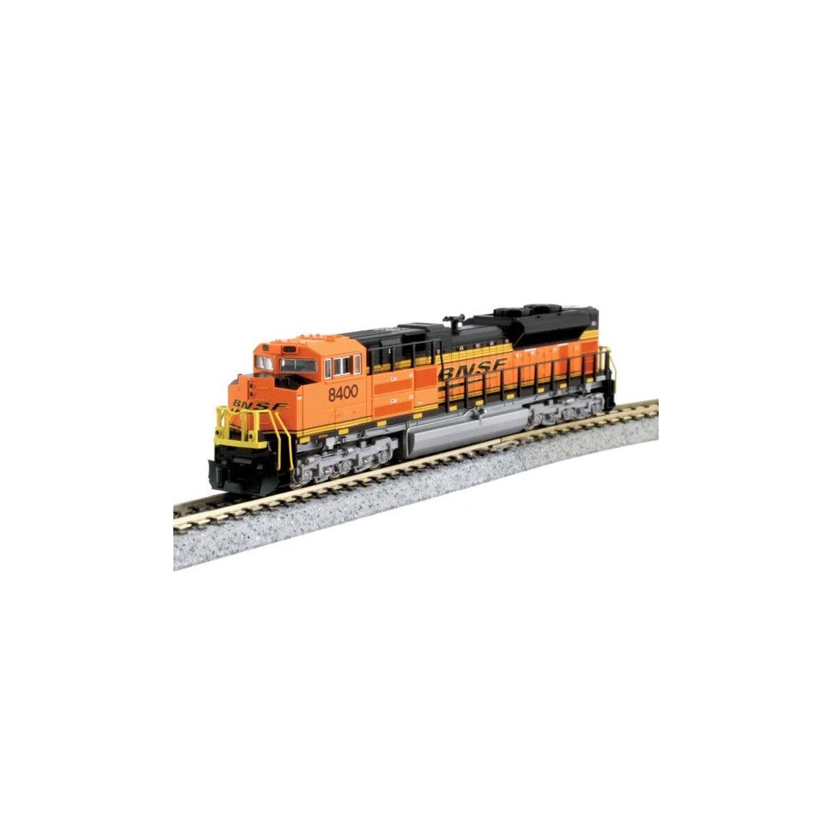 EMD SD70ACe with Nose Headlight - Standard DC -- BNSF Railway 8780 (orange, black, yellow Wedge Lo, N, Kato USA Inc 1768526