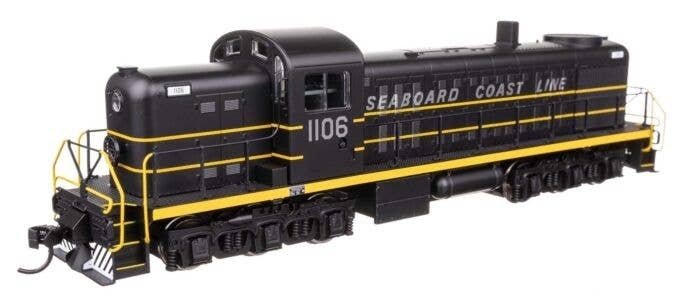 Alco RSC-2 - ESU(R) Sound and DCC -- Seaboard Coast Line 1106, HO, WalthersMainline 20721