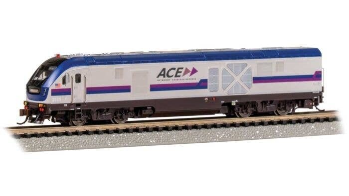 Siemens SC-44 Charger - WowSound(R) and DCC -- Altamont Corridor Express ACE 3111 (silver, bl, N, Bachmann Industries 67955