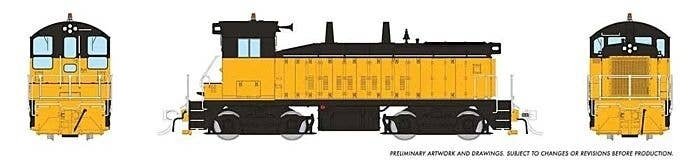 EMD SW9 - ESU LokSound and DCC -- Painted, Unlettered (yellow, black), HO, Rapido Trains Inc 27599