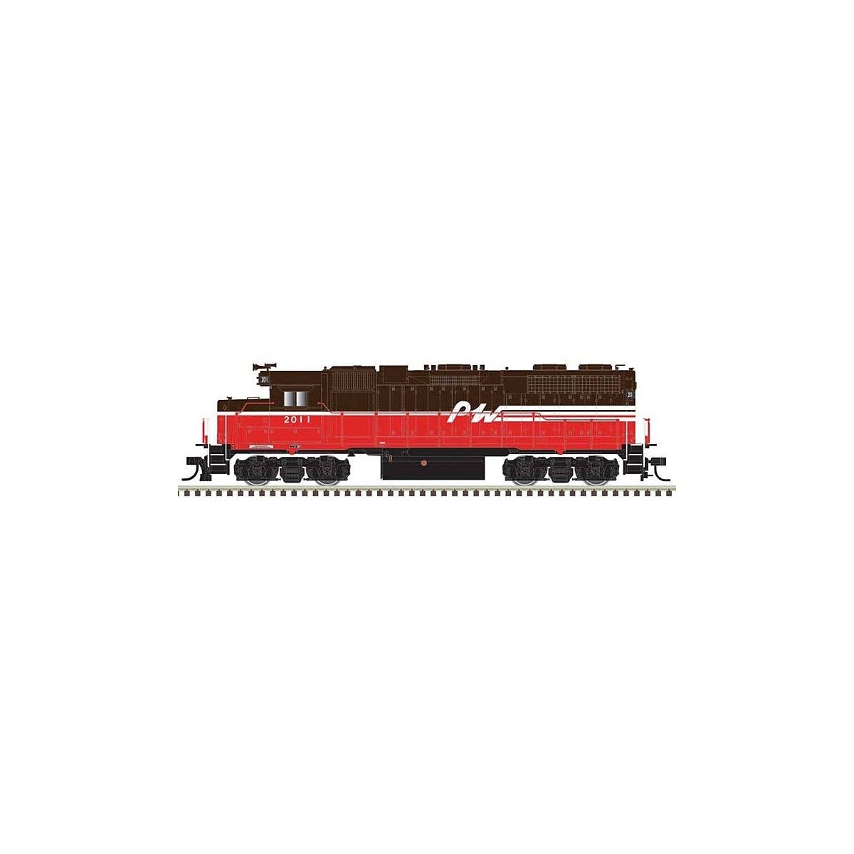 EMD GP38 Low Nose w/Dynamic Brakes - LokSound & DCC - Master(R) Gold -- Providence & , N, Atlas Model Railroad Co. 40005630
