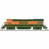 GE B23-7 Low Nose - Standard DC - Master(R) Silver -- BNSF Railway 4252 (H1, orange,, HO, Atlas Model Railroad Co. 10004695