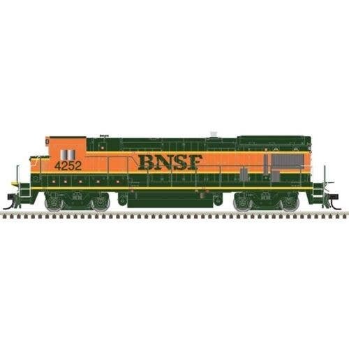 GE B23-7 Low Nose - Standard DC - Master(R) Silver -- BNSF Railway 4252 (H1, orange,, HO, Atlas Model Railroad Co. 10004695