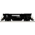 GE B23-7 High Nose - Standard DC - Master(R) Silver -- Norfolk Southern 3982 (black,, HO, Atlas Model Railroad Co. 10004700