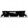 GE B23-7 High Nose - Standard DC - Master(R) Silver -- Norfolk Southern 3982 (black,, HO, Atlas Model Railroad Co. 10004700