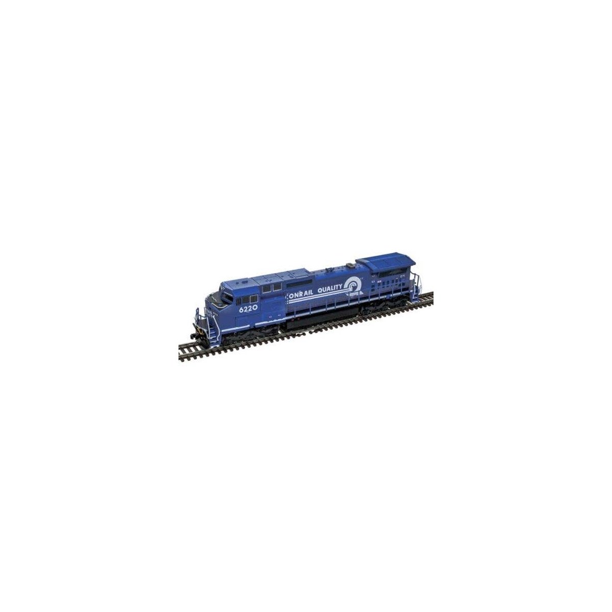 GE Dash 8-40CW - Standard DC - Master(R) Silver -- Conrail 6215 (blue, white, black, , N, Atlas Model Railroad Co. 40005833