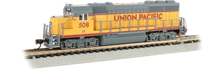 EMD GP40 No Dynamic Brakes - Standard DC -- Union Pacific 508 (Armour Yellow, gray), N, Bachmann Industries 63562