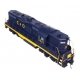 EMD GP9 Phase II - LokSound 5 Sound and DCC -- Chesapeake & Ohio 6852, HO, WalthersProto 42728