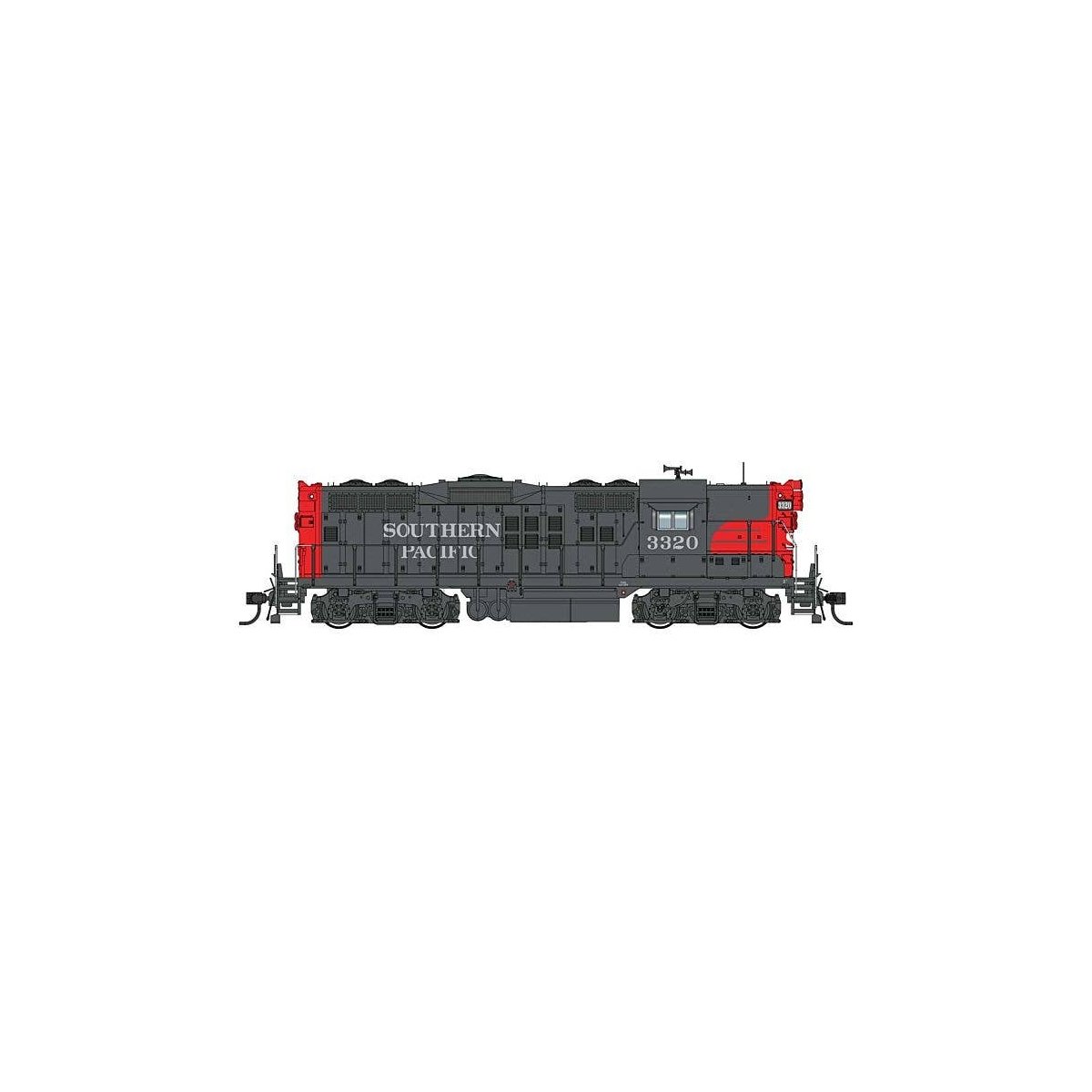 EMD GP9 Phase II - LokSound 5 Sound and DCC -- Southern Pacific(TM) 3320, HO, WalthersProto 42733