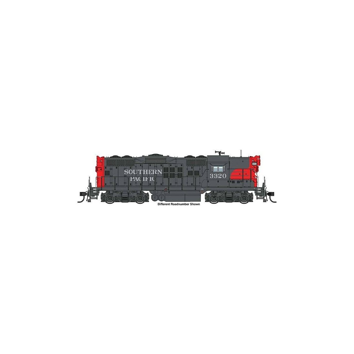 EMD GP9 Phase II - LokSound 5 Sound and DCC -- Southern Pacific(TM) 3348, HO, WalthersProto 42734