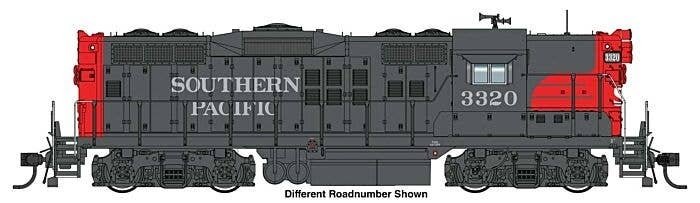 EMD GP9 Phase II - LokSound 5 Sound and DCC -- Southern Pacific(TM) 3348, HO, WalthersProto 42734