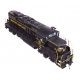 EMD GP9 Phase II - LokSound 5 Sound and DCC -- Western Maryland 41 (black, Speed Lettering), HO, WalthersProto 42736