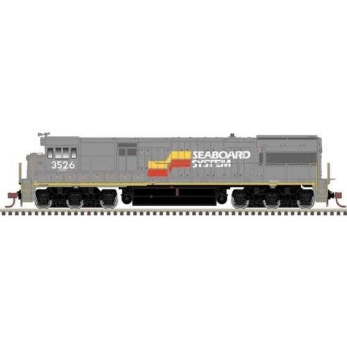 GE U28C - LokSound and DCC - Master(R) Gold -- Seaboard System CSX 3526 (gray, red, , HO, Atlas Model Railroad Co. 10004606