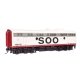 EMD FP7 & F7B Standard DC -- Soo Line 501A & 501C (white, red, black), HO, WalthersProto 49554