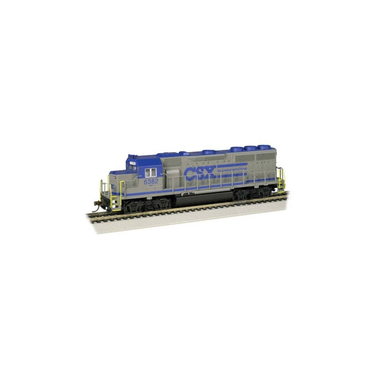 EMD GP40 - Sound and DCC - Sound Value -- CSX 6382 (Early Scheme, gray, blue), HO, Bachmann Industries 66307