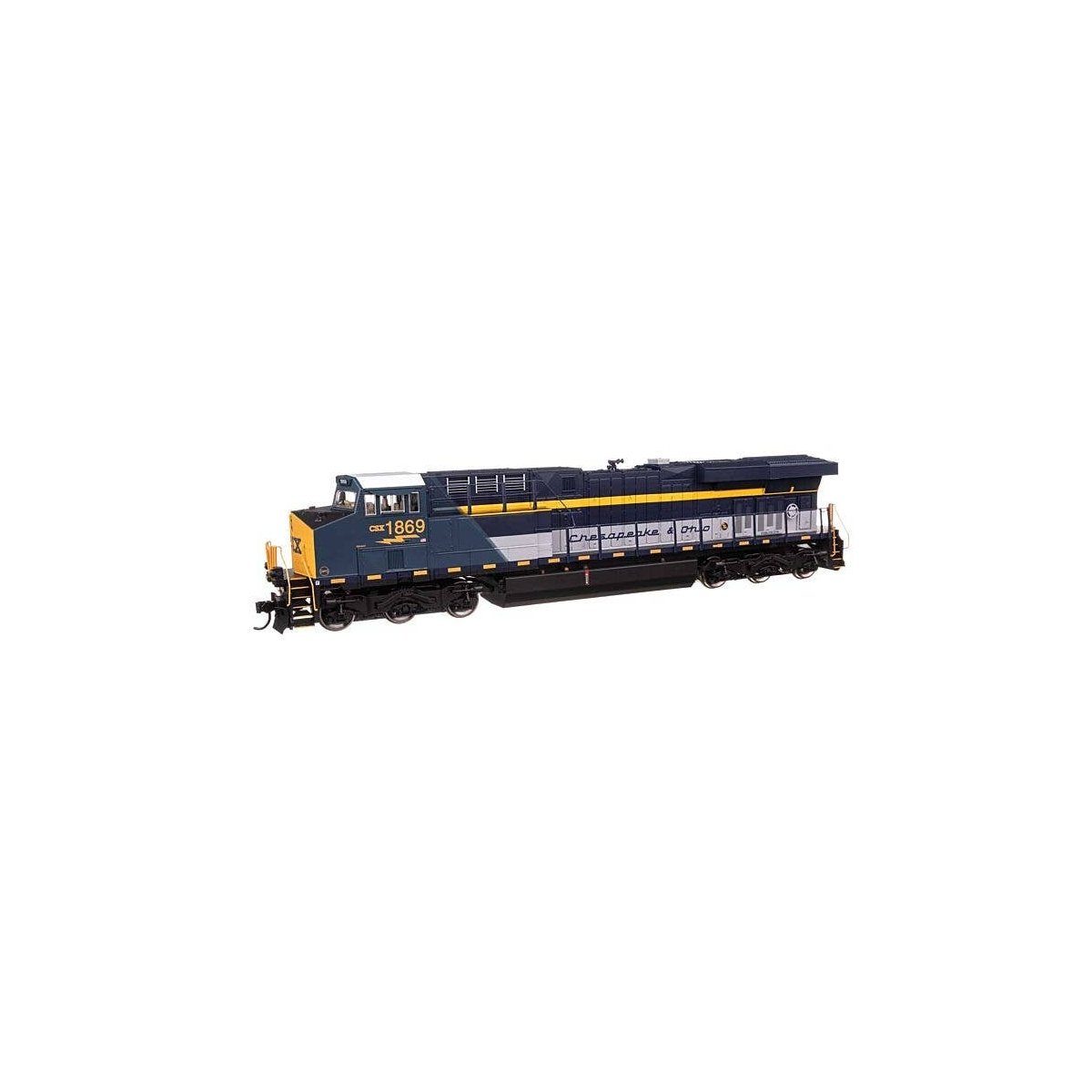 GE ES44AC Evolution Series GEVO - ESU Sound & DCC -- CSX 1869 (Chesapeake & Ohio Heritage), HO, WalthersMainline 20226