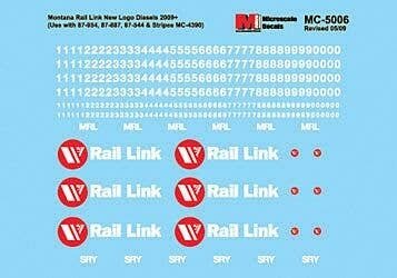Montana Rail Link - MRL -- Mini-Cal Diesel Locomotives (New Logo) 2009-Present, HO, Microscale Industries Inc 5006