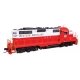 EMD GP9 Phase II - Standard DC -- Western Maryland 38 - Red/White/Black, HO, WalthersProto 49738