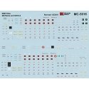 Mini Cal Railroad Decal Set -- EMD SD70ACe & SD70-2 Data Only, HO, Microscale Industries Inc 5016