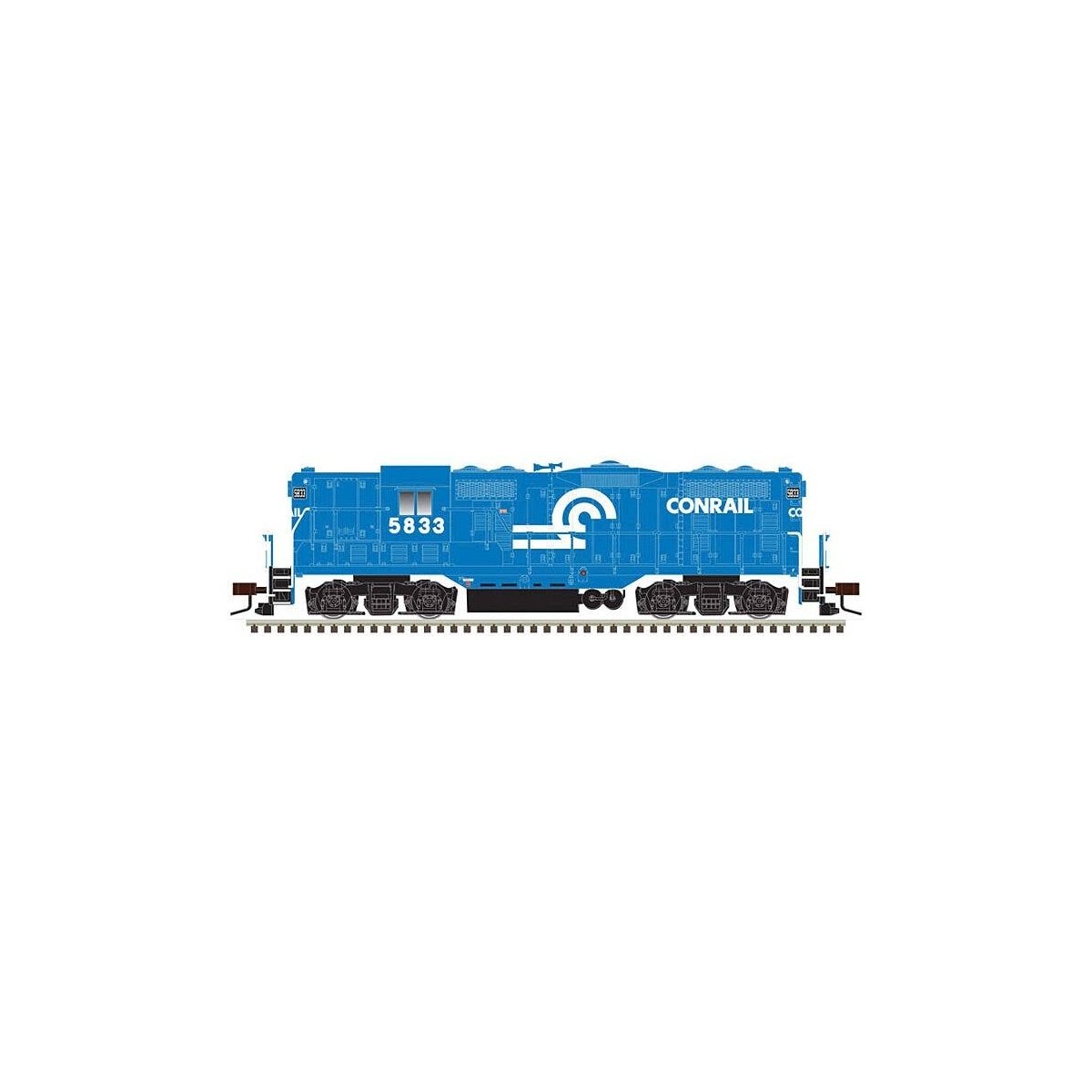 EMD GP7 - Standard DC - Classic(R) Silver -- Conrail 5833 (blue, white, large letter, HO, Atlas Model Railroad Co. 10003947