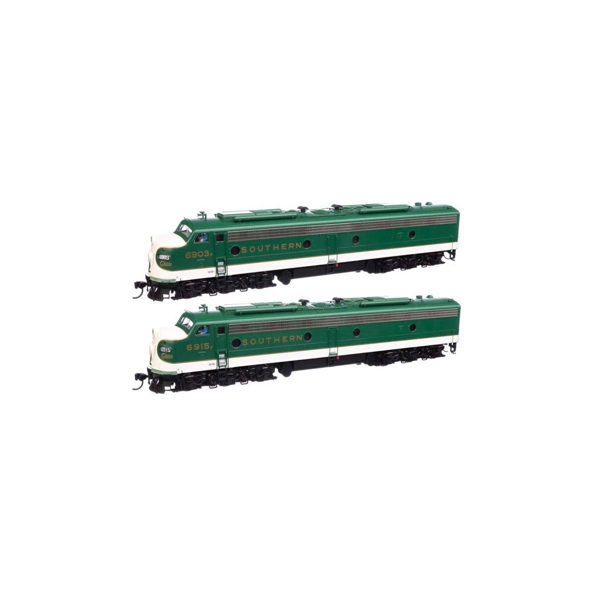 EMD E8 A-A - Standard DC -- Southern 6903 & 6915, HO, WalthersProto 49921
