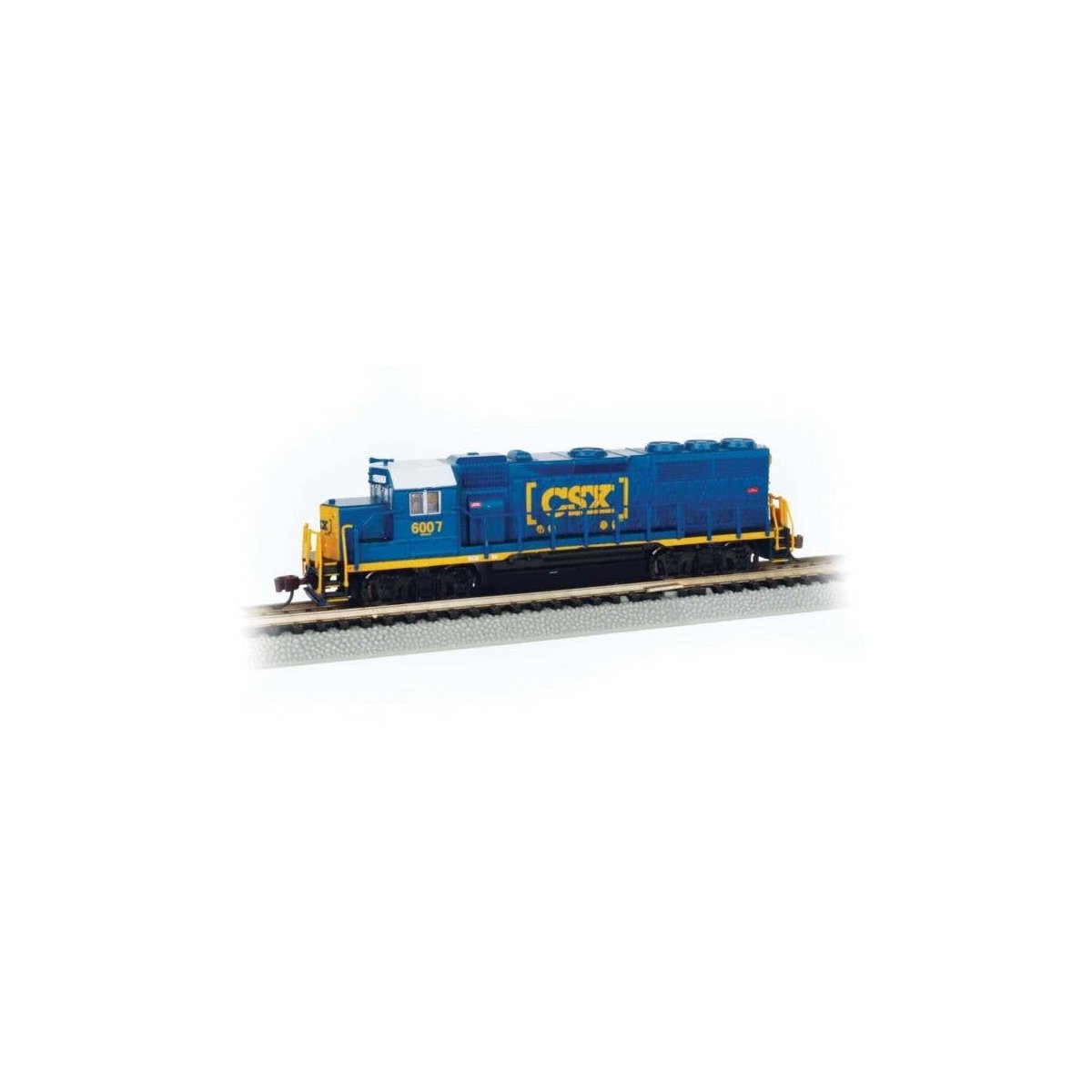 EMD GP40 - Econami Sound and DCC -- CSX 6007 (blue, yellow, Boxcar Logo), N, Bachmann Industries 66359