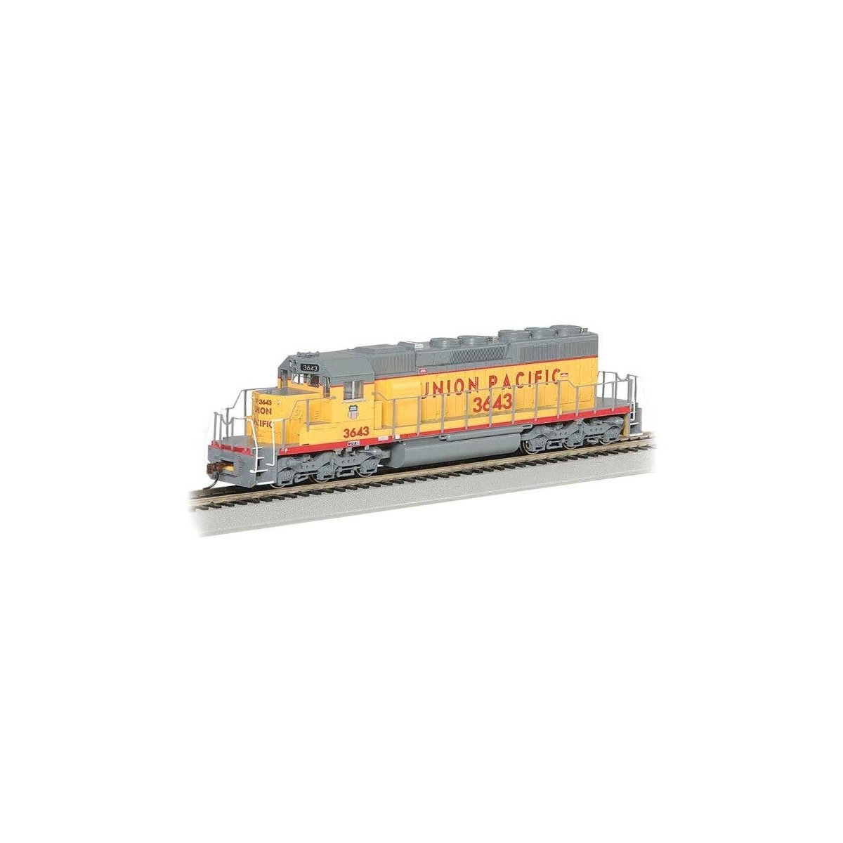 EMD SD40-2 - Standard DC -- Union Pacific 3643 (Armour Yellow, gray), HO, Bachmann Industries 67026