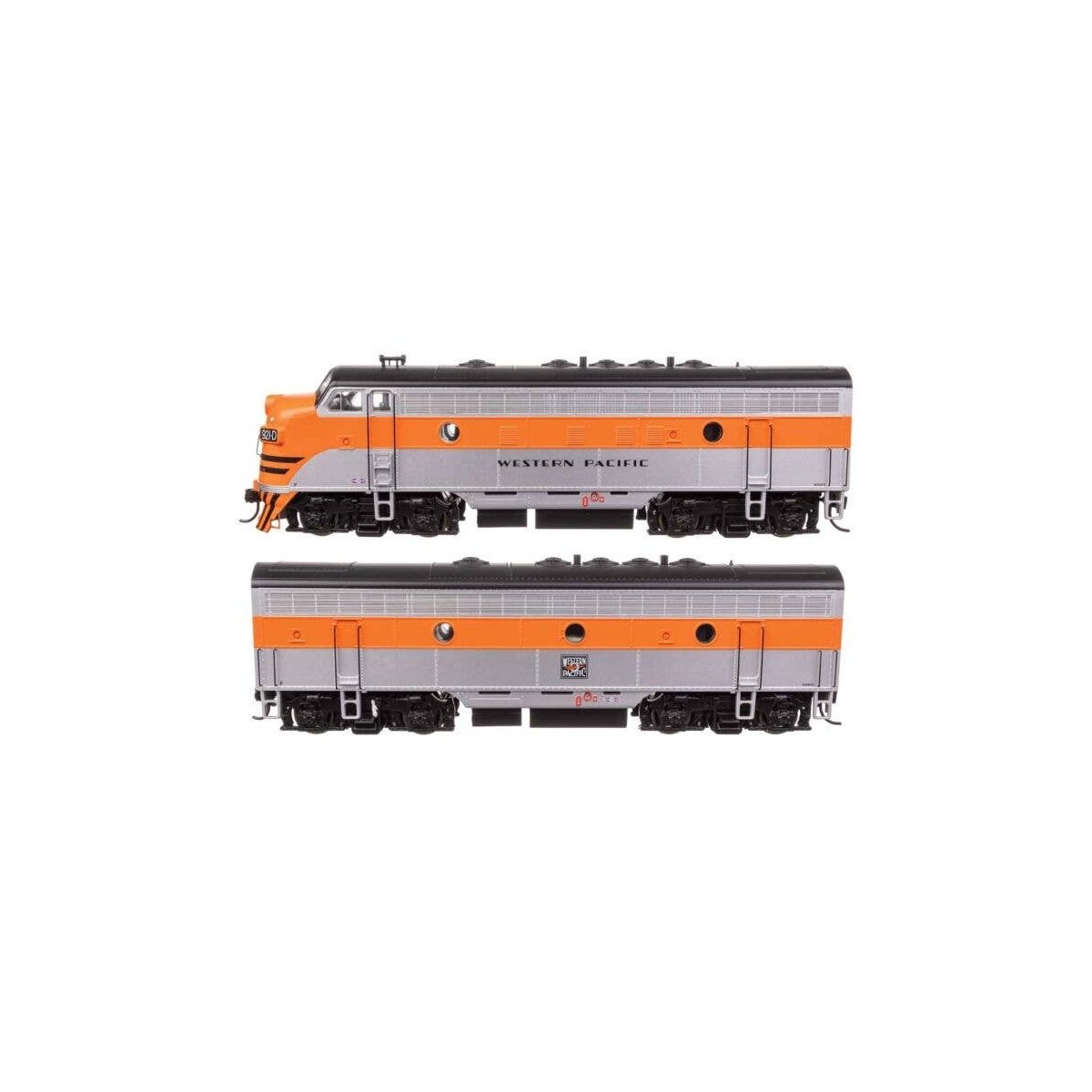 EMD F7 A-B Set - Standard DC -- Western Pacific 921D/921B, HO, WalthersMainline 11419