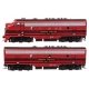 EMD F7 A-B Set - Standard DC -- Lehigh Valley 566/567, HO, WalthersMainline 11406
