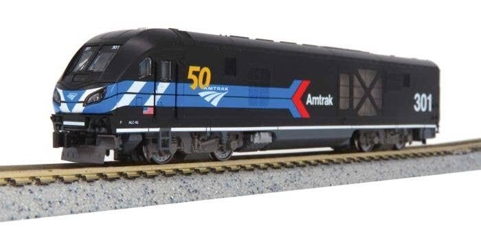 Siemens ALC-42 Charger - Standard DC -- Amtrak 301 (Day One Scheme, 50th Anniversary black, blue, , N, Kato USA Inc 1766050
