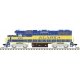 EMD GP38-2 Phase II - LokSound and DCC -- Alasak Railroad 2001 (blue, yellow), N, Atlas Model Railroad Co. 40004832