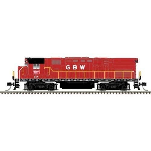 Alco C424 - Standard DC - Master(R) Silver -- Green Bay & Western 322 (red, white, bl, N, Atlas Model Railroad Co. 40006109